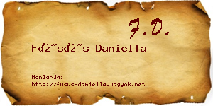 Füsüs Daniella névjegykártya