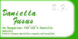 daniella fusus business card